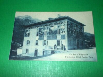 Cartolina Cortina d'Ampezzo Dependance Hotel Aquila Nera 1935 ca. 