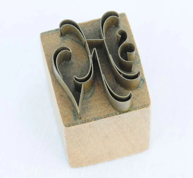 HN  NH  Monogramm Jugendstil Wäschestempel Initial Schablone Stempel Vorlage