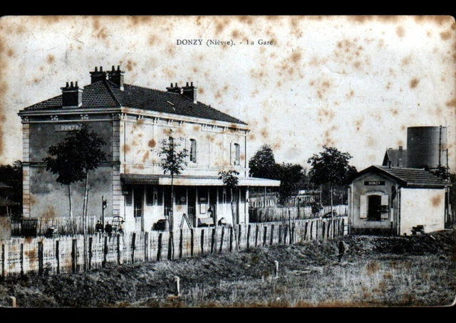 DONZY (58) STATION side DOCK animated in 1907
