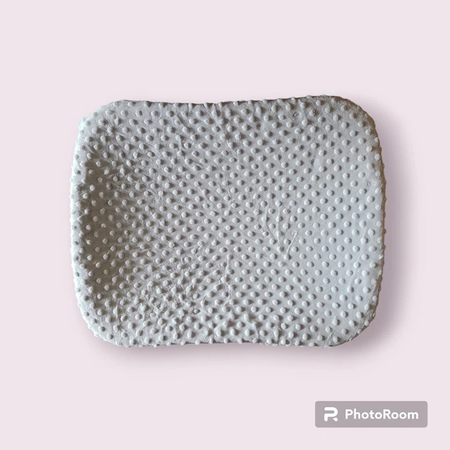 Cubierta de colchón para cuna Blackleaf Baby Minky Dots - gris glaciar - nuevo