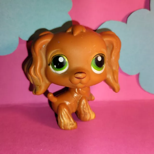 Littlest Pet Shop LPS 252 - Authentic Spaniel Dog Hund + random Pets Included!