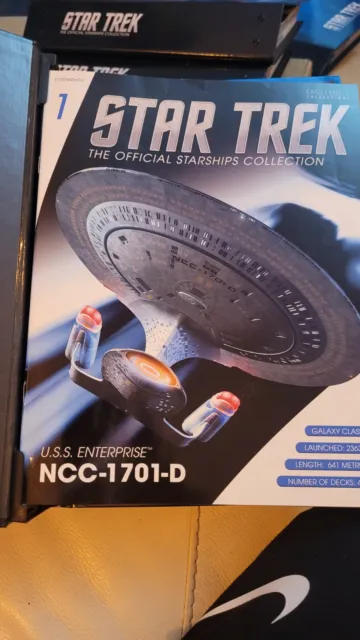 Star Trek Eaglemoss Issue 1 USS Enterprise D Ship & Magazine