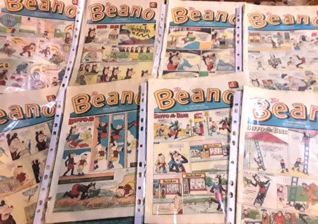 Job Lot Beano Comics  1970-1971..Dennis The Menace..biffo The Bear (D.c.thomson)