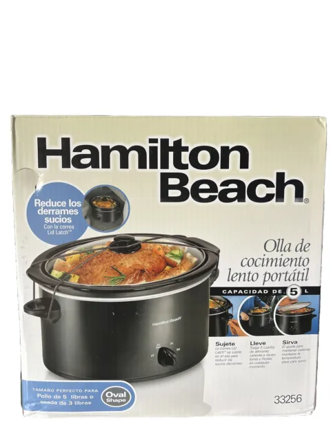 Hamilton Beach Portable Slow Cooker - 5-Quart - 33256