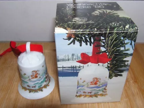 Hutschenreuther Weihnachtsglocke 1986 - 7 cm - bunte Originalverpackung + andere