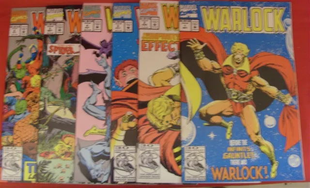 Warlock 1-6 Vol.2 Marvel Comic Set Complete Thanos Infinity Gauntlet 1992 Vf/Nm