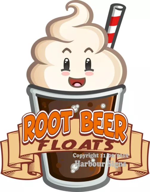 Root Beer Floats DECAL (CHOOSE YOUR SIZE) Food Truck Restaurant Concession