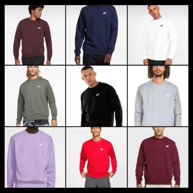 Nike Mens Sportswear Club Crew Neck Fleece Sweatshirt