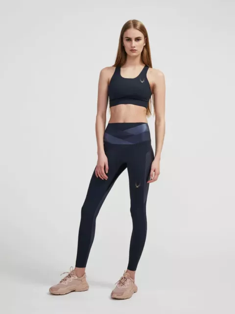 Leggings da donna LUCAS HUGH LONDON AXIS neri taglia M prezzo di ricambio £170!