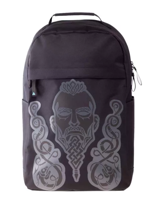 Assassins Creed Valhalla Rucksack Bag puff Print Embossed Logo offiziell Schwarz