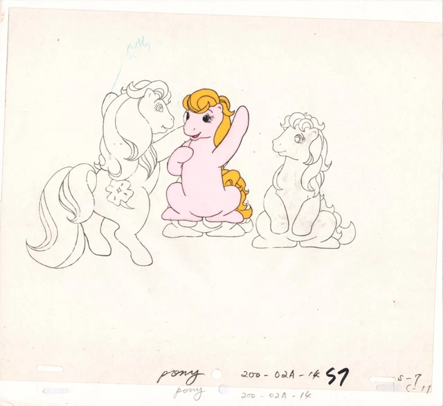 Mlp Animation Process MY LITTLE PONY Original Production Animation Cel Hasbro Sunbow 1980s ...