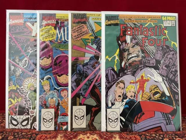 Days of Future Present #1-4 Complete Set Marvel 1990 First App. of Gambit NM