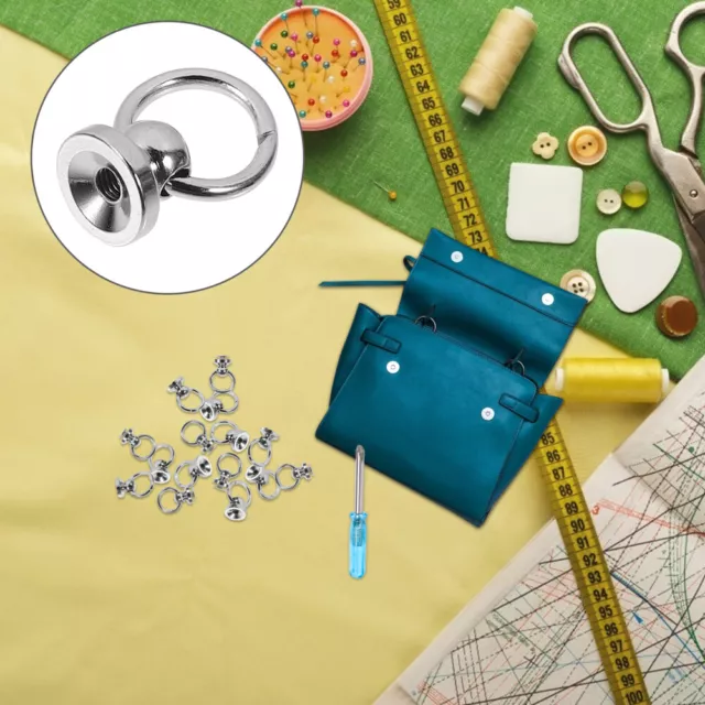 d brass rivets nail rivet stud screw Shoes Decoration Buckle Rings for