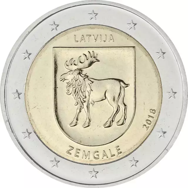 2 Euro Gedenkmünze Lettland 2018 bfr. - Zemgale Semgallen