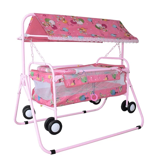 Berceau bébé pliable avec balançoire, Jhula Palna multifonction pour bébé