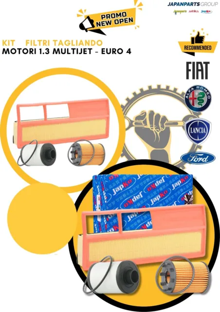 kit tagliando FIAT/LANCIA/ALFA ROMEO 1.3 multijet Completo + olio motore 5w30