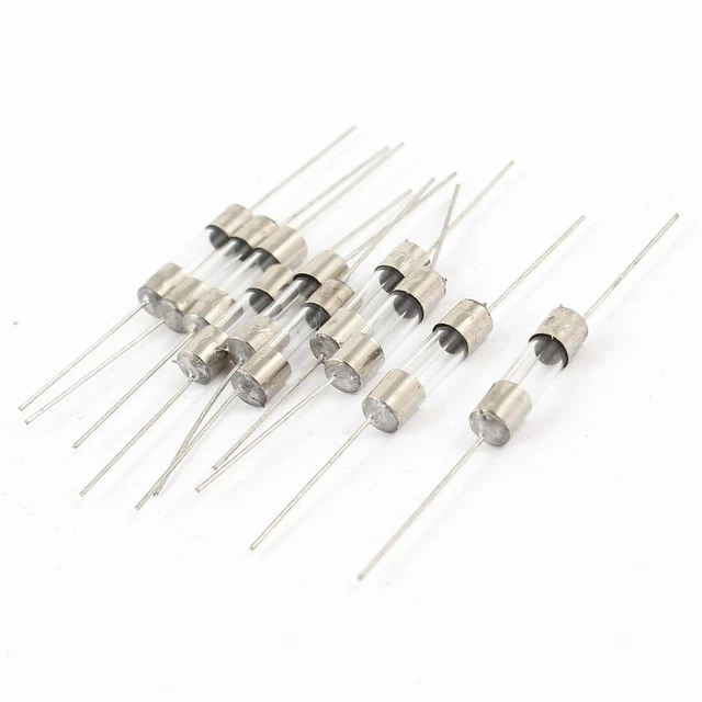10 Pièces 5mm x 20mm Conduit Axial Action Rapide Fusibles Verre Tuyau 10Amp 250V