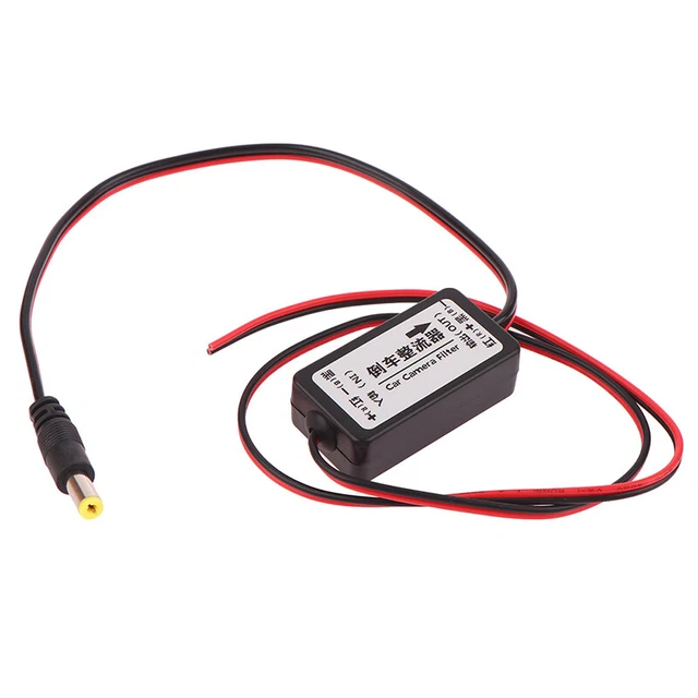 12V DC Car Rear View Rectifier Filter Connector for Car Camera Filter