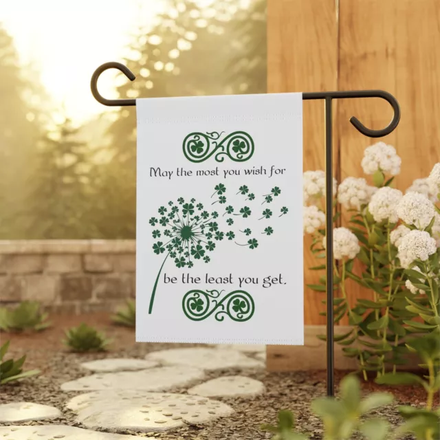 Irish Blessing Two sided Garden Flag for St. Patrick's Day | Luck of the Irish