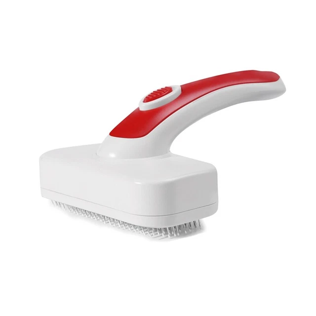 Spazzola slicker autopulente per animali domestici per spargimento e toelettatura pelo lungo corto D H7B6