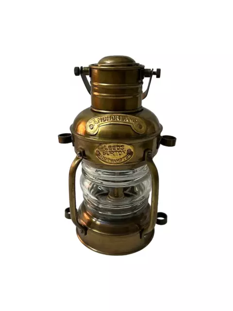 Nautical Antique Solid Brass Minor Oil Lamp Ship Lantern Maritime Boat Light