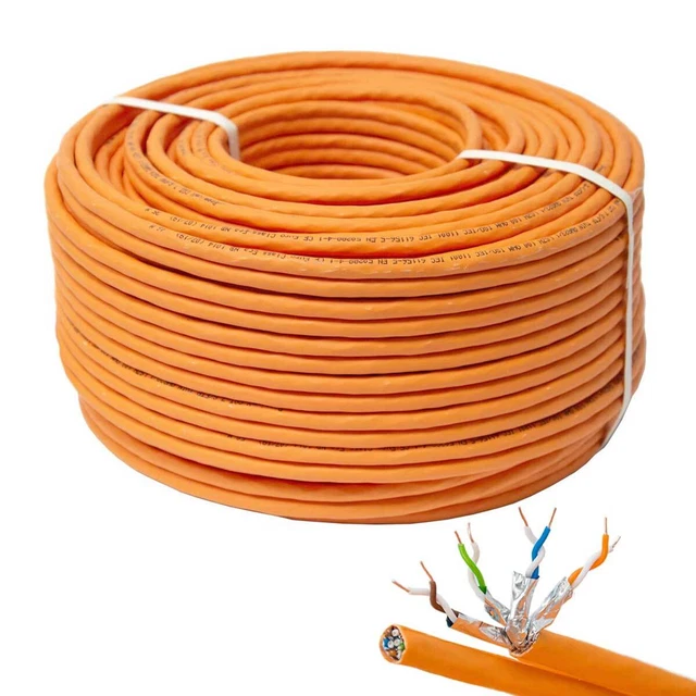 CAT 7 50m Netzwerkkabel Duplex S/FTP LAN Kabel Ethernet Datenkabel Verlegekabel