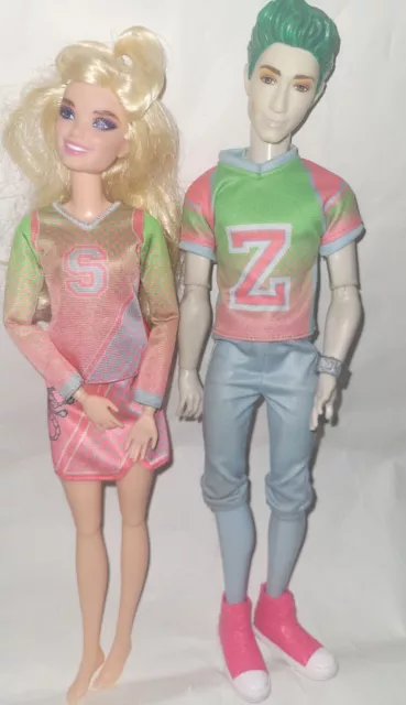 ZOMBIES DISNEY 2-PACK, Addison Cheerleader, and Zed Football Player ...