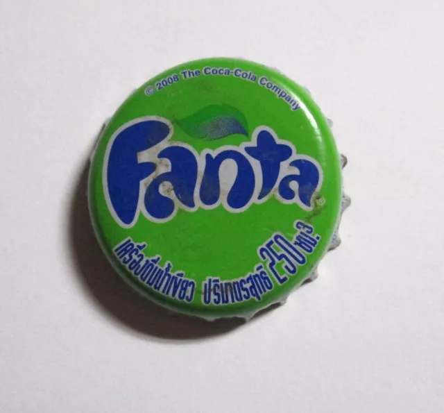 FANTA FRUIT Soda Bottle Cap Crown THAILAND 2011 Metal Asia Collect 250ml Green