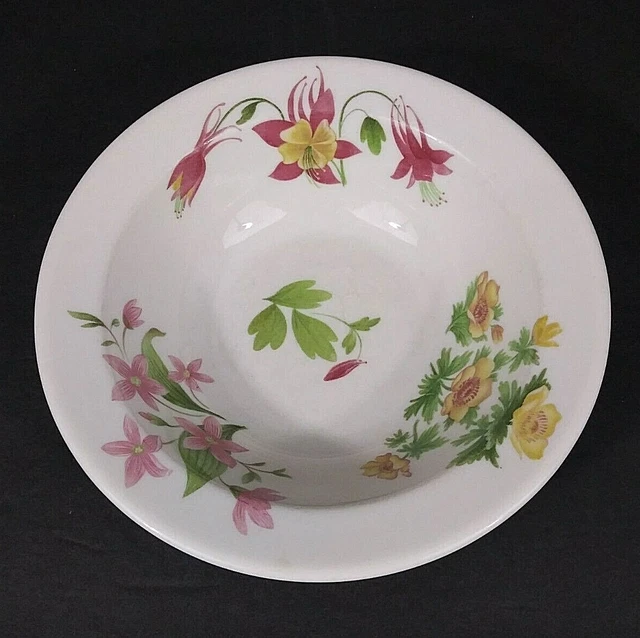 SYRACUSE Great Northern Railroad Mountains & Flowers Pattern Cereal Bowl 3