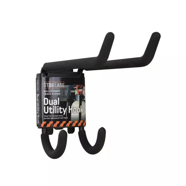 StorEase DUAL UTILITY HOOK Heavy Duty, Rust Proof,Powder-Coated Steel,Indoor Use