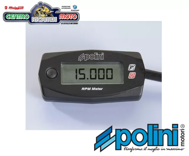 Contagiri RPM Polini Strumentazione Tachimetro Universale Moto Scooter 2T / 4T