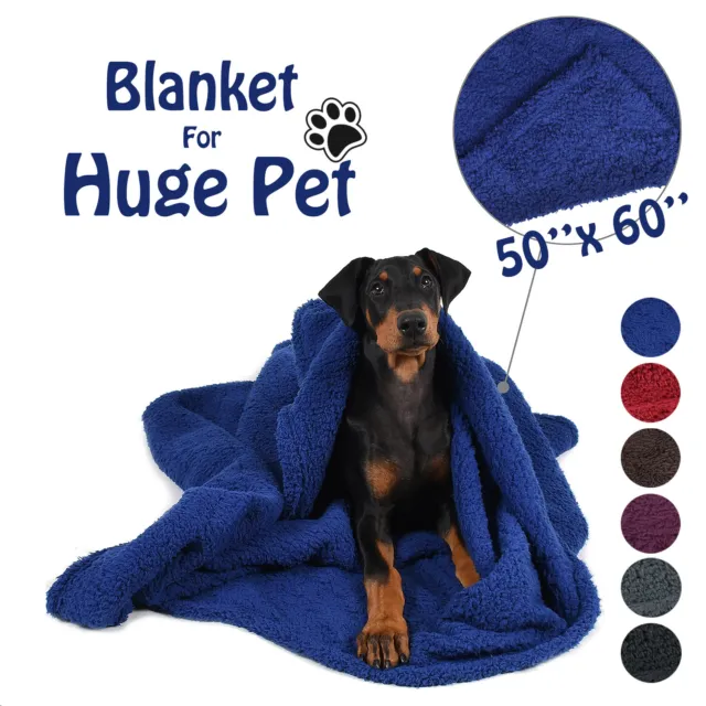 Large Soft Warm Fleece Pet Blanket Dog Cat Mat Puppy Plush Cushion Bed Sofa Pad