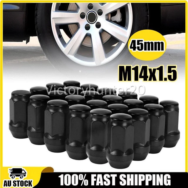 20X WHEEL NUTS For Holden Commodore VE VF 45mm BLACK M14x1.5 OZ STOCK 37.95 PicClick AU