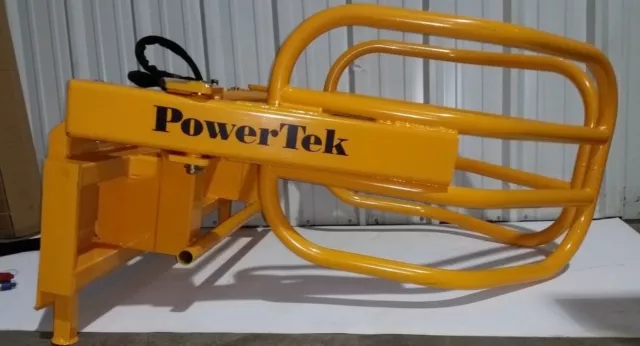 PowerTek Skid Loader Steer Hydraulic Bale Grabber Gripper Squeeze