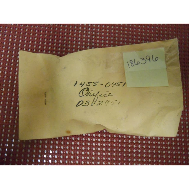 New 1455-0451 #45 Orifice 186396