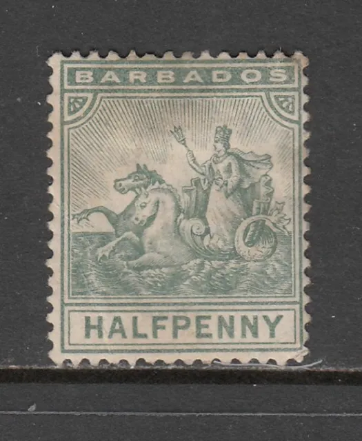 Barbados - 1/2d Seal of Colony (MH) 1892 (CV $4)