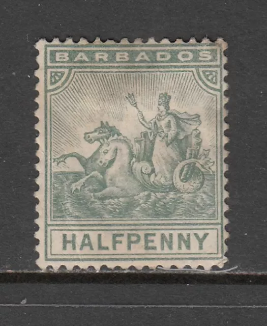 Barbados - 1/2d Seal of Colony (MH) 1892 (CV $4)