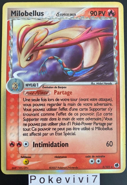 Carte Pokemon MILOBELLUS 5/101 Holo Bloc EX Ile des Dragons FR