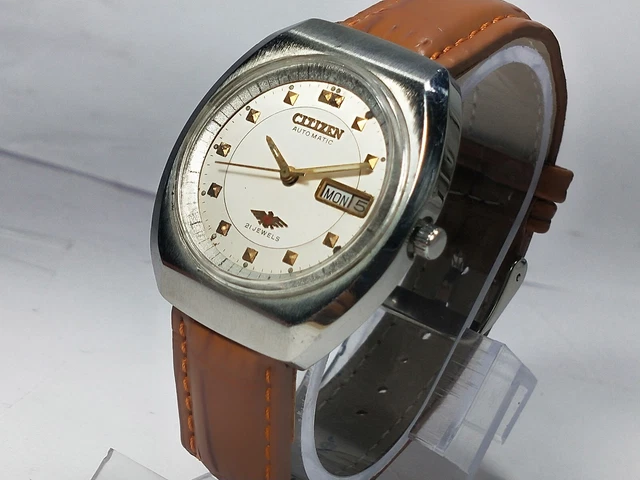 Vintage  Citizen   Automatic Movement Date Day Dial Mens Analog Wrist Watch D176