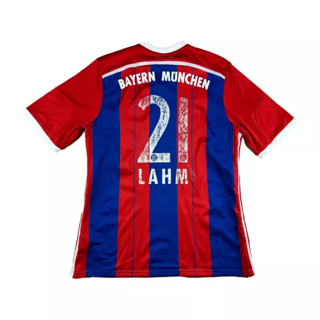 Bayern München 2014-15 "Lahm" Heim Trikot "XL" adidas FCB home shirt munich