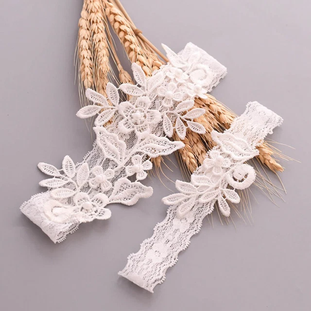 Porte-jarretelles De Mariage Jarretière De Mariée De Mariage Fleurs
