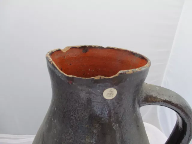 Krönninger Birnenkrug ,Hafnerware,antik- sehr früh um 1845, braun, 2