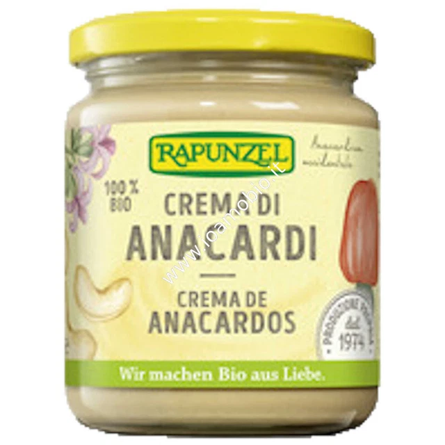 Crema di Anacardi Rapunzel 250g - 100% Vegetale e Biologica