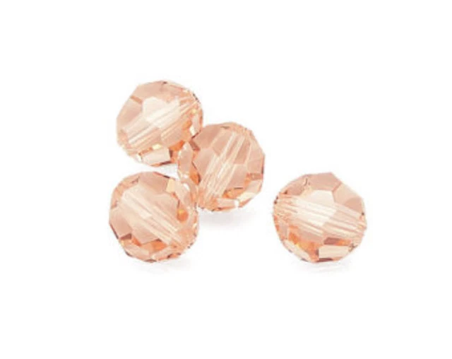 Pour 20 Cristaux Swarovski Elements Original 8mm 8 MM Round Perle Roses Peach