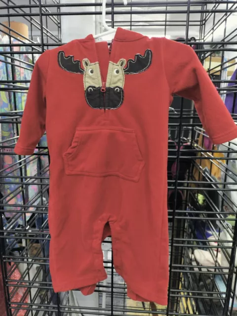 Infant Fleece One Piece Outfit, Red, Carter's, Size 9months