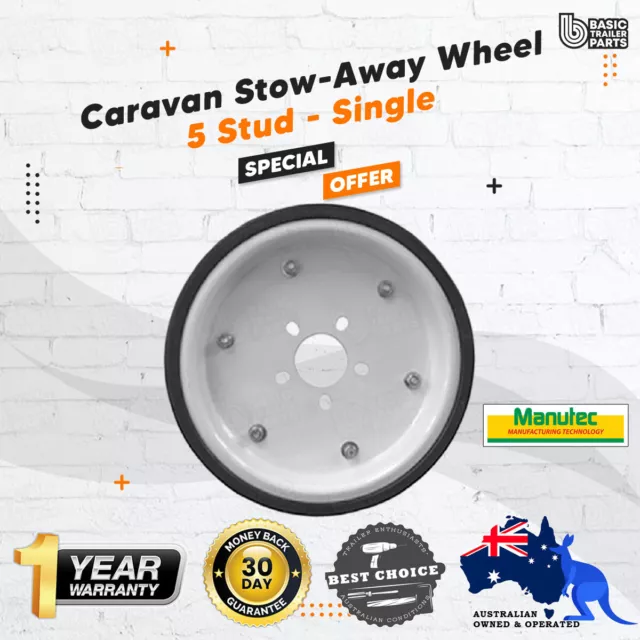 Manutec UHD Trailer Carastow Caravan Stowaway Wheel Storage 5 Stud Suits HT/FORD