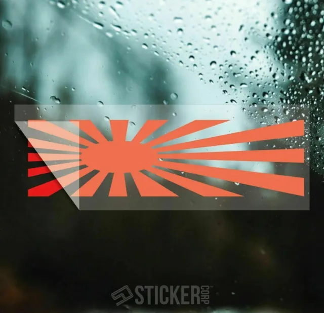 Rising Sun Flag car Decal Sticker [ jdm euro drift slammed race vinyl accent]