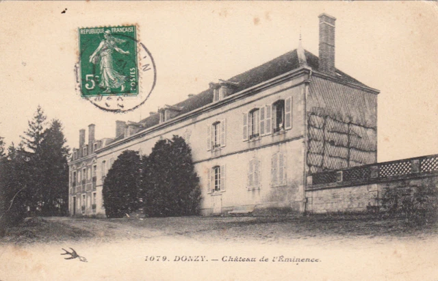 DONZY 1079 château de l'éminence timbrée 1912