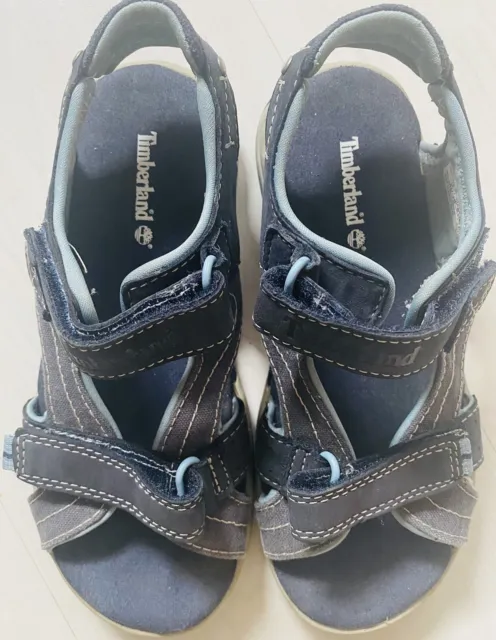 Wunderschöne Coole Tolle Sandalen Schuhe Von Timberland Blau Bequem Neu Gr.33