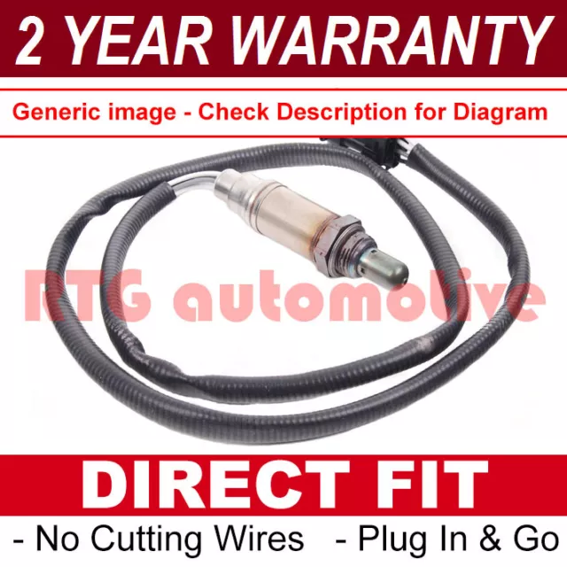 For Fiat Punto Mk3 1.2 1.4 Rear 4 Wire Direct Fit Lambda Oxygen Sensor Os04023